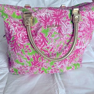 Lilly Pulitzer Hotty Pink Overnight Bag